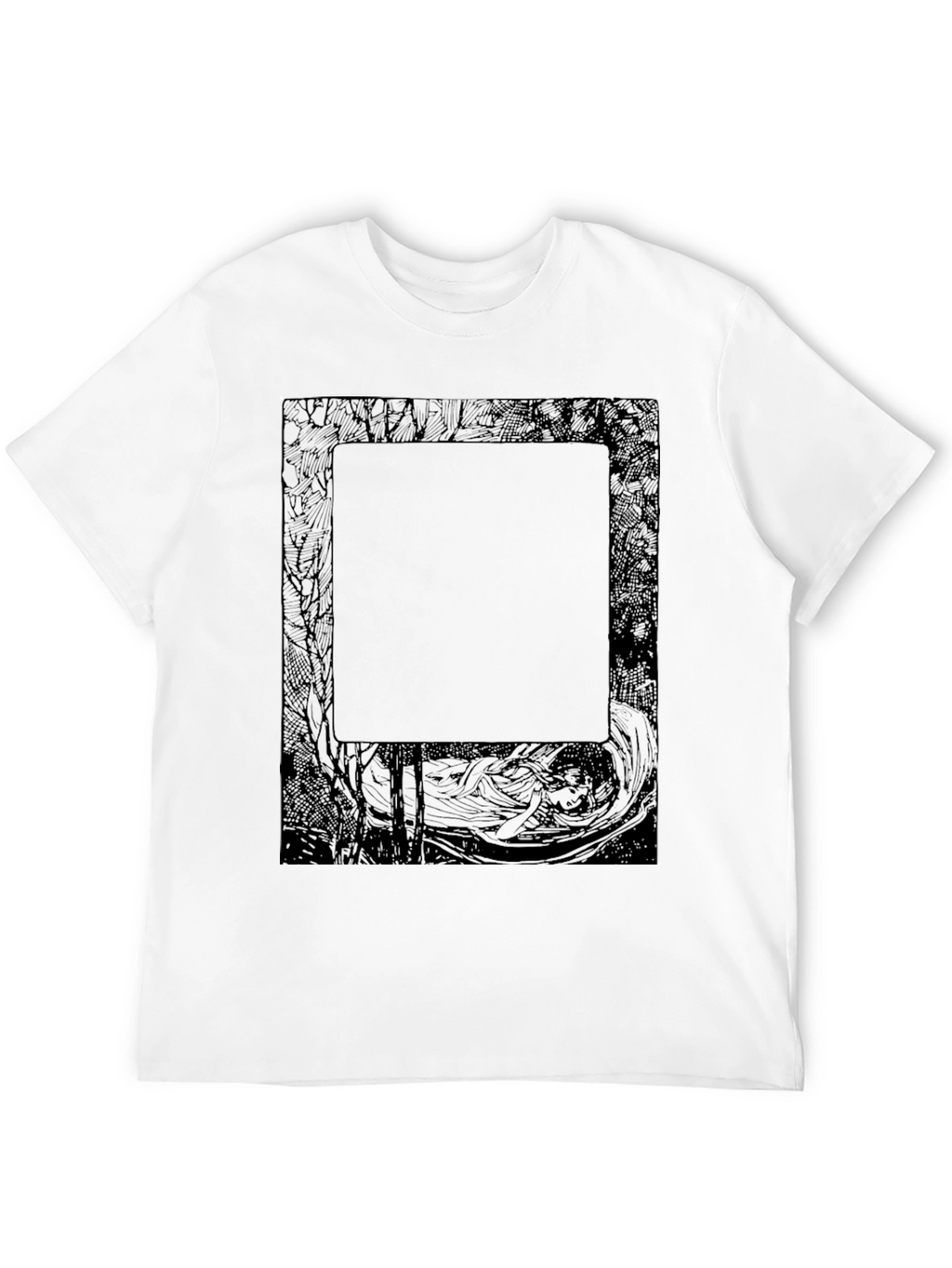 Abstract Graphic Print Black T-Shirt