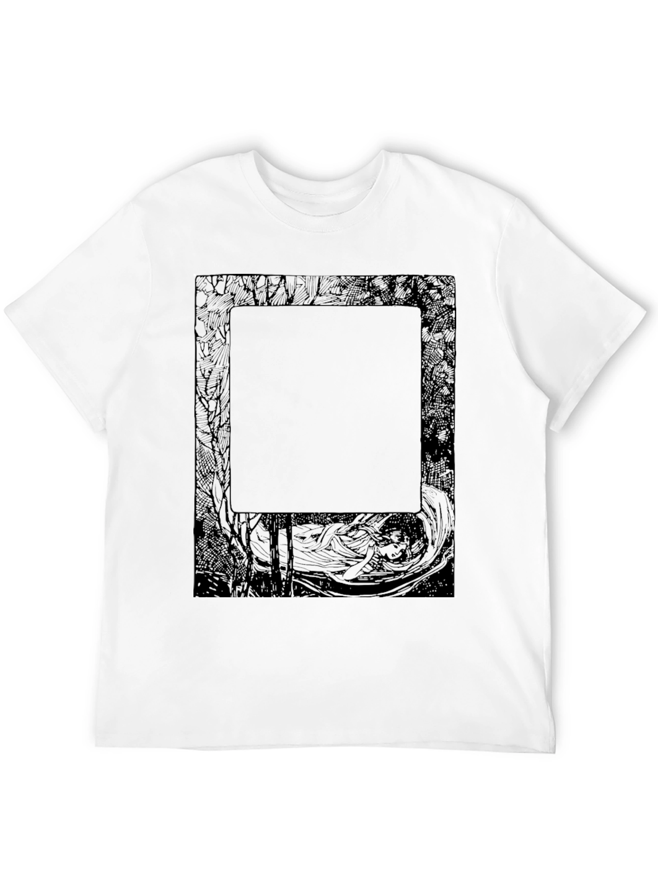 Abstract Graphic Print Black T-Shirt