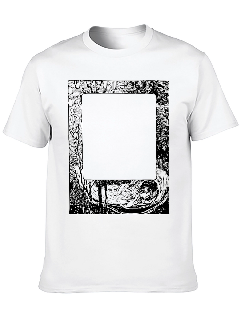 Abstract Graphic Print Black T-Shirt