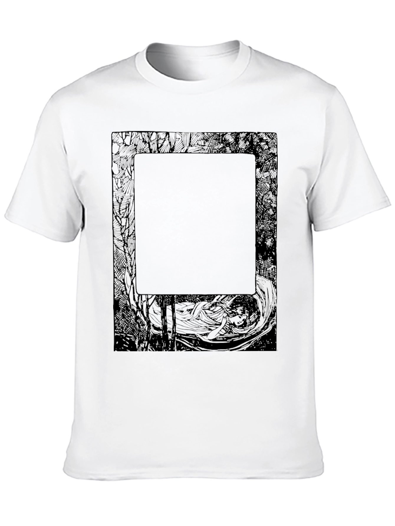 Abstract Graphic Print Black T-Shirt