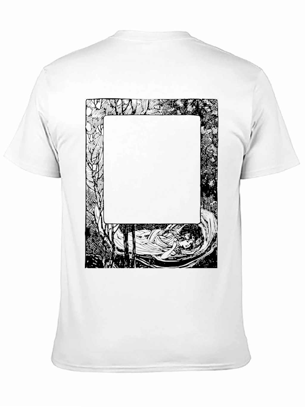 Abstract Graphic Print Black T-Shirt