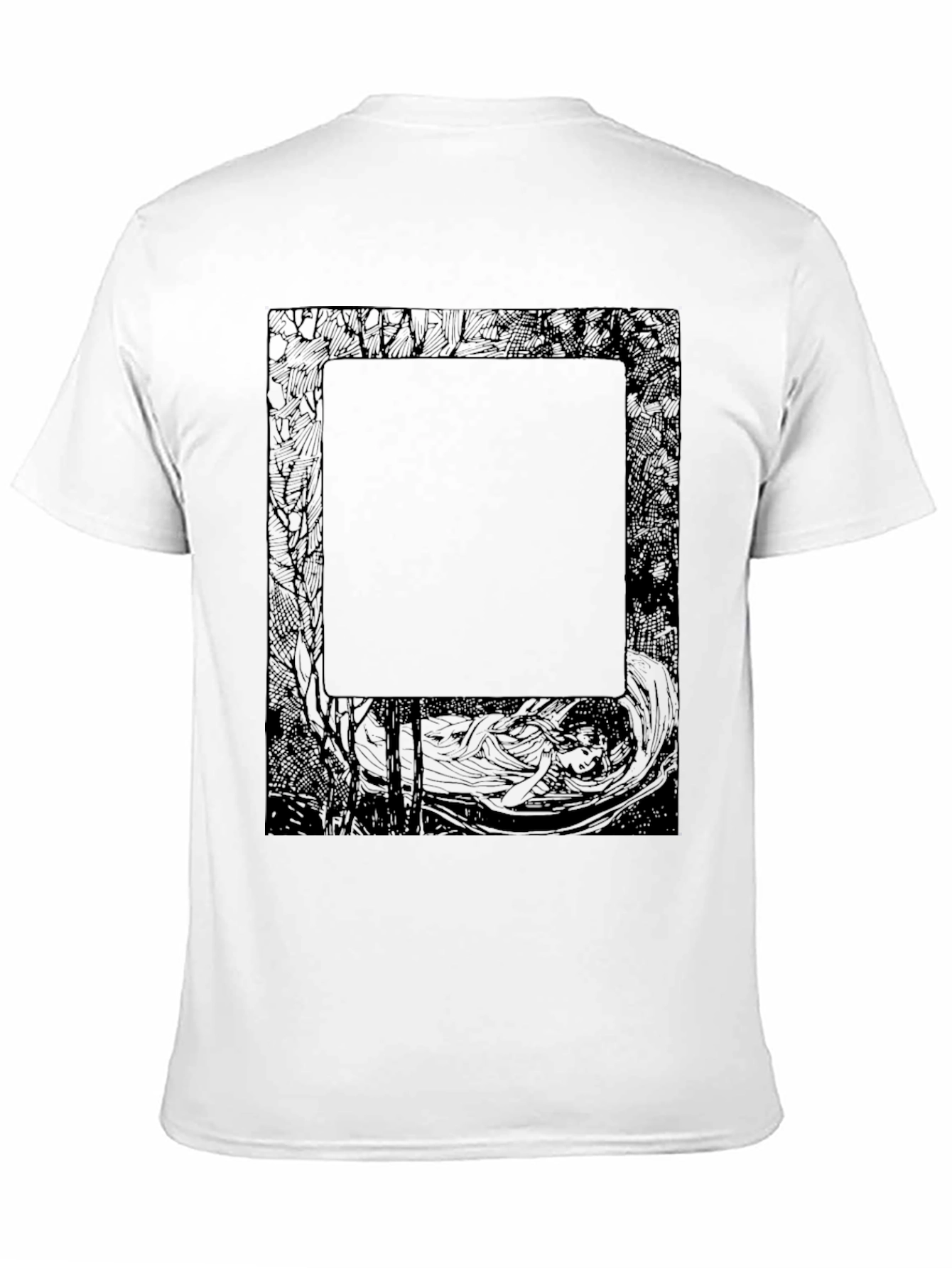 Abstract Graphic Print Black T-Shirt