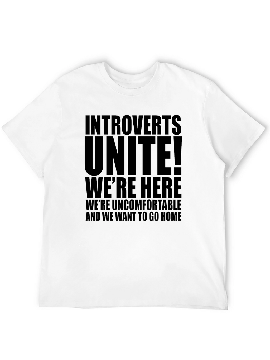 Introverts Unite Black T-Shirt