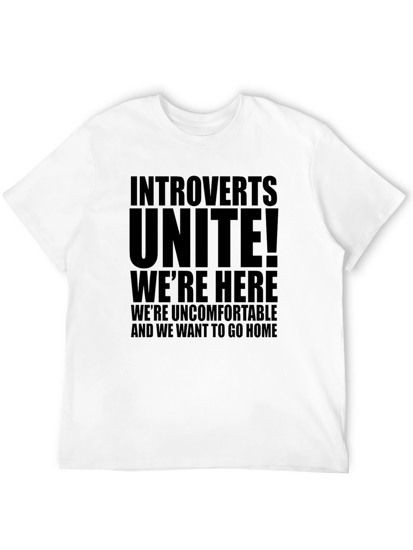 Introverts Unite Black T-Shirt