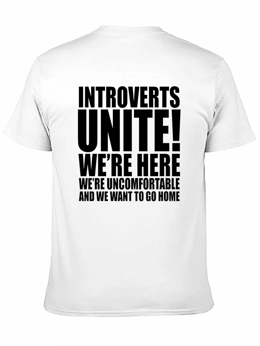 Introverts Unite Black T-Shirt