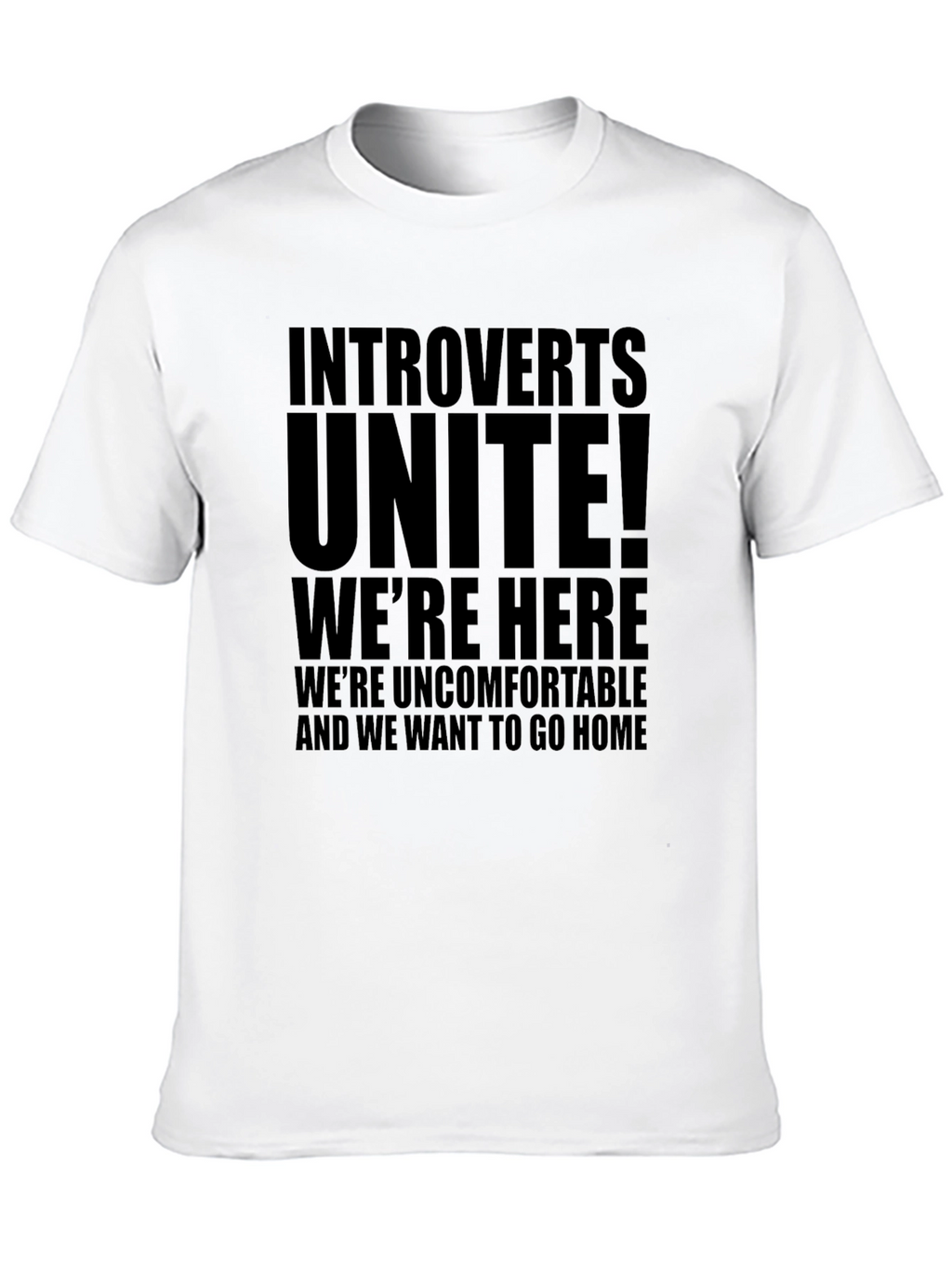 Introverts Unite Black T-Shirt