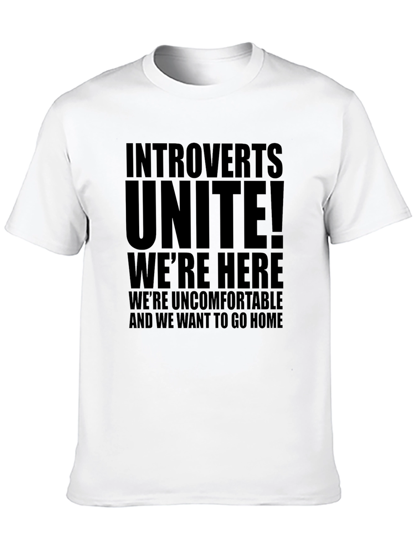 Introverts Unite Black T-Shirt