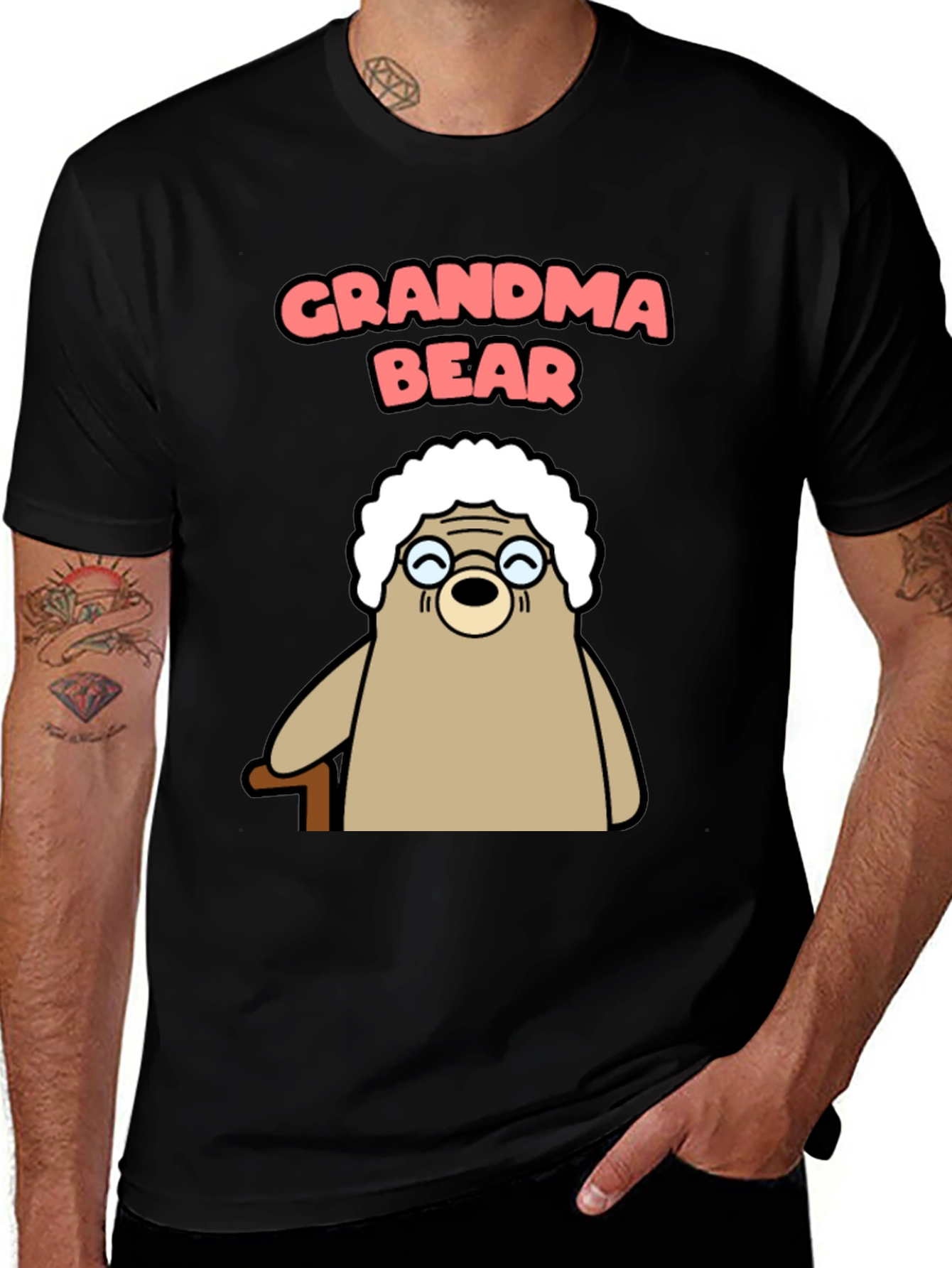 Grandma Bear T-Shirt - Funny Cartoon Bear Tee