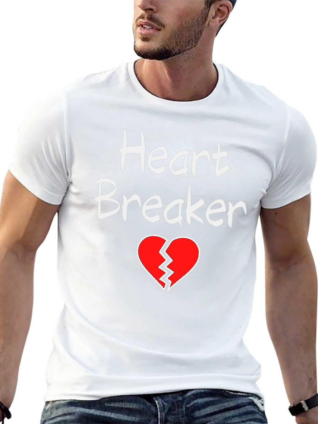 Heart Breaker Graphic Tee - Mens T-Shirt