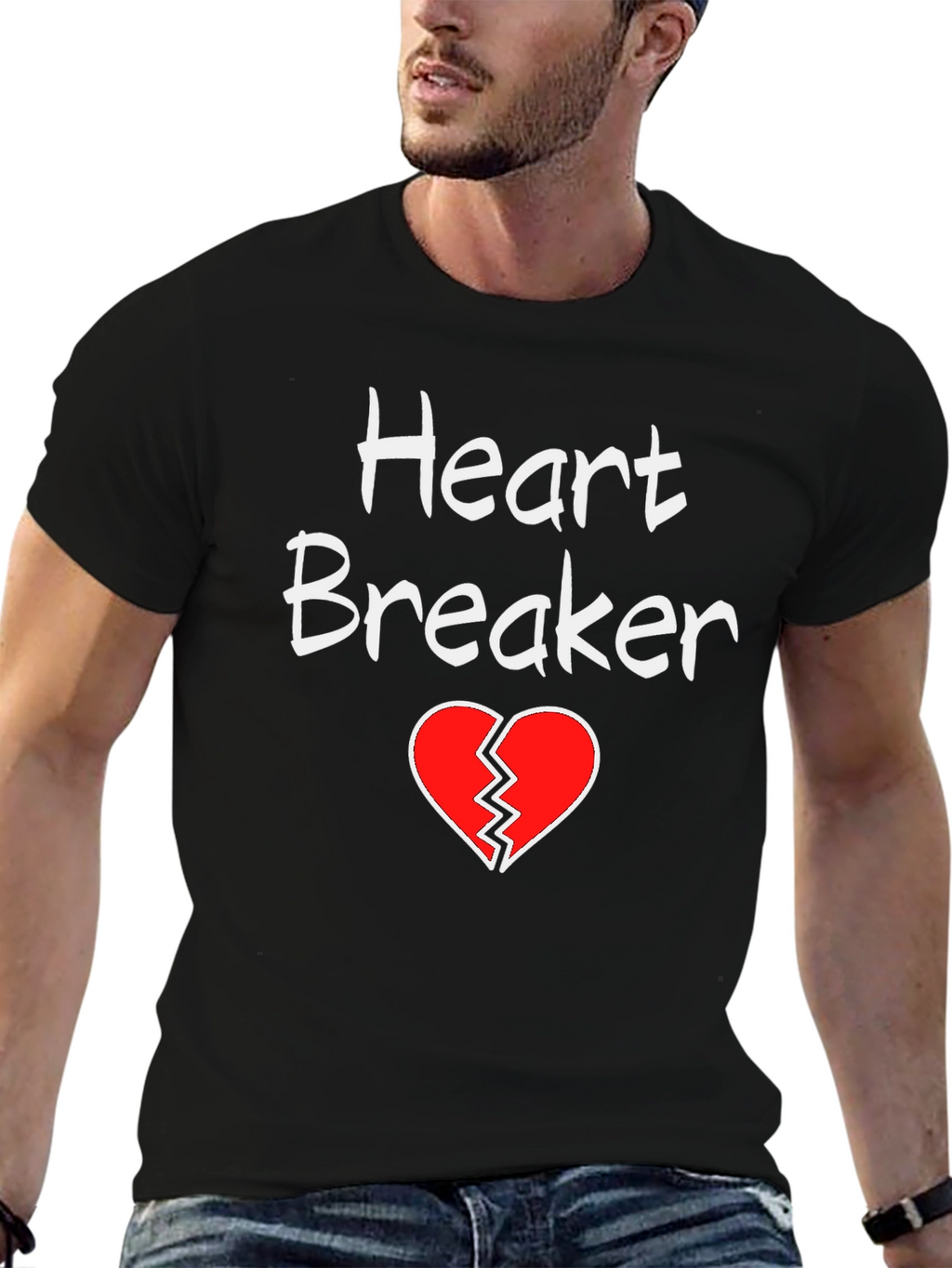 Heart Breaker Graphic Tee - Mens T-Shirt