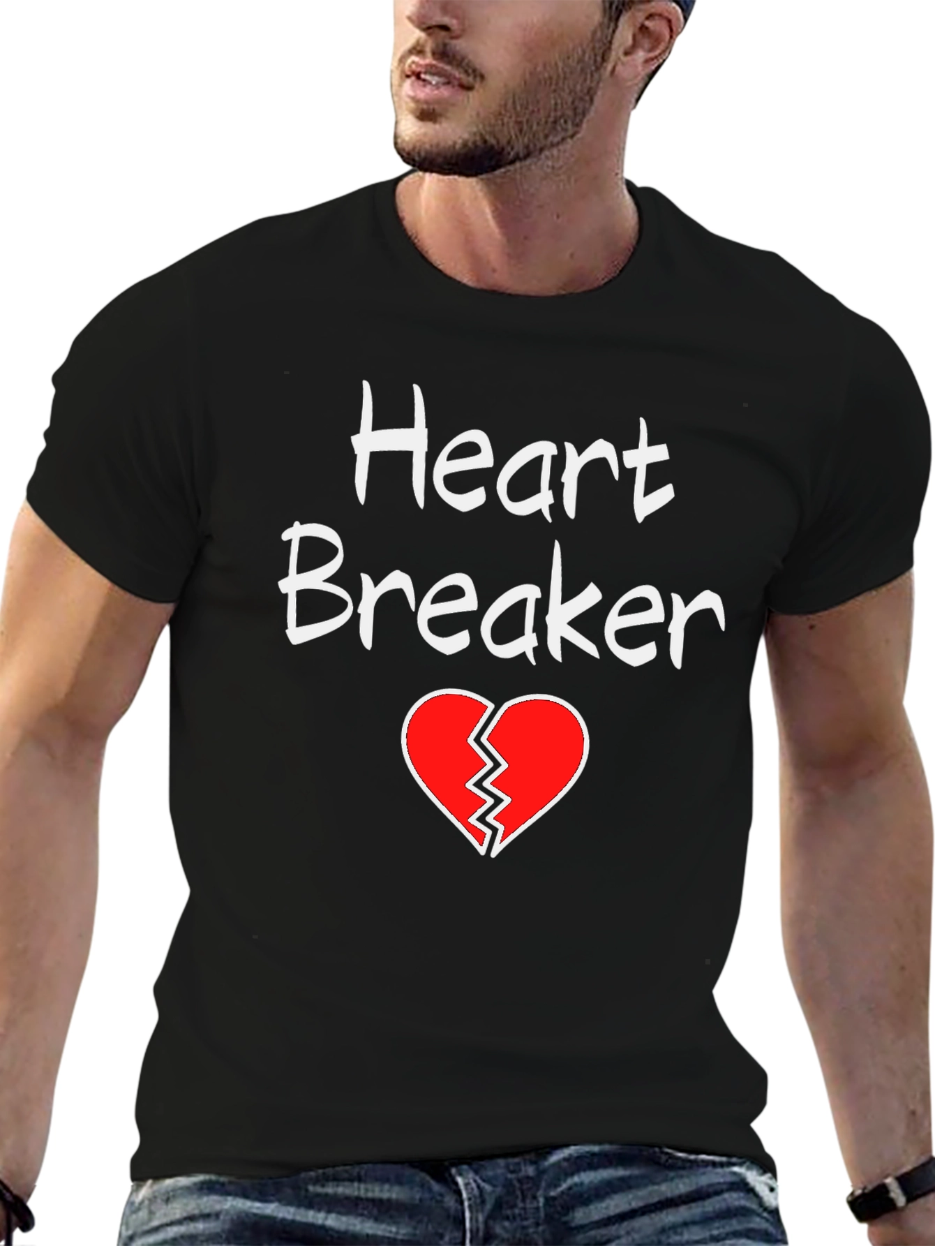 Heart Breaker Graphic Tee - Mens T-Shirt