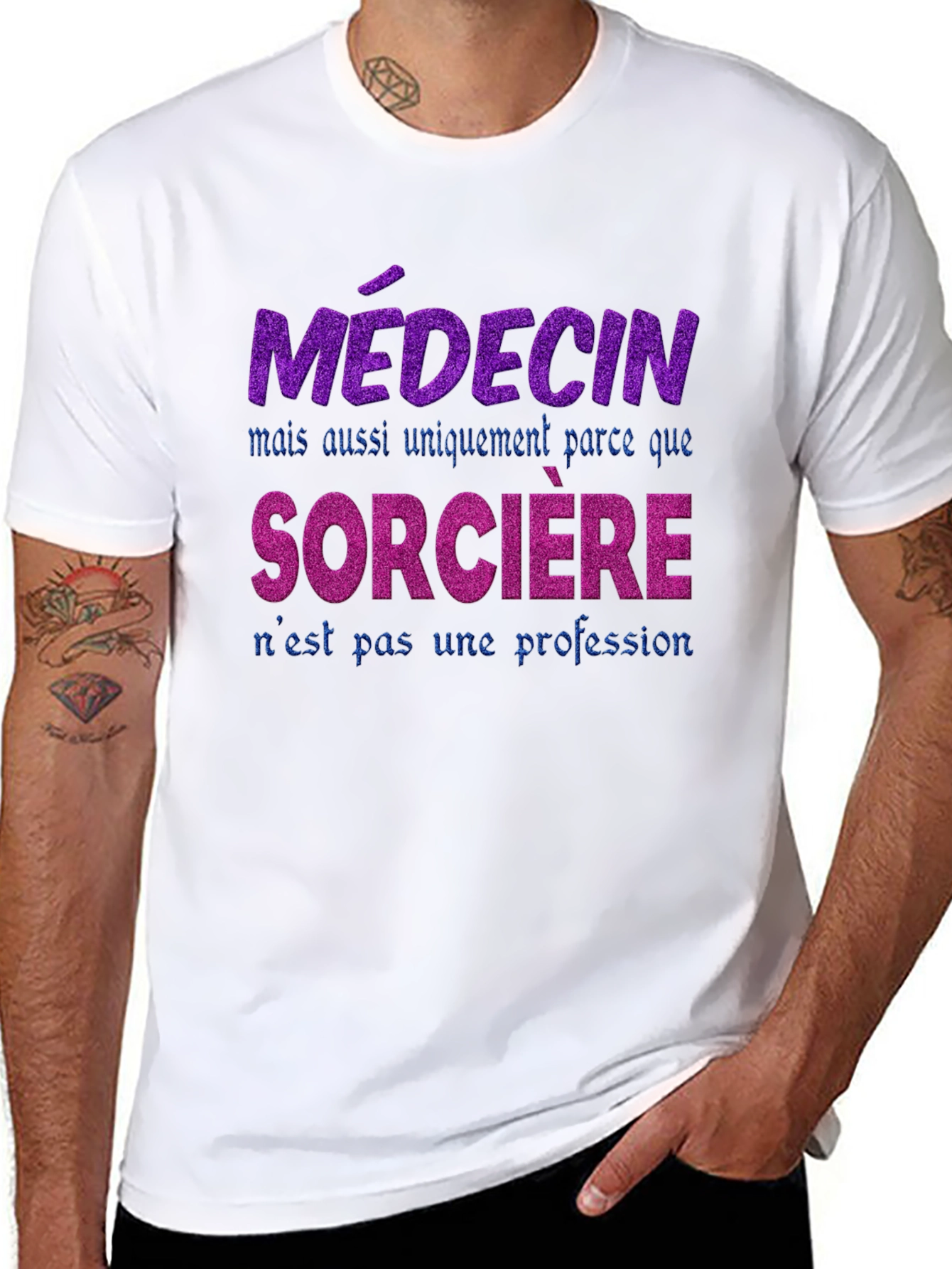Funny French Medical Witch T-Shirt