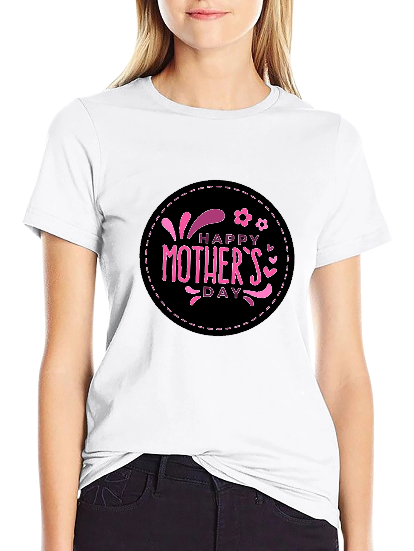 Happy Mothers Day T-Shirt Black