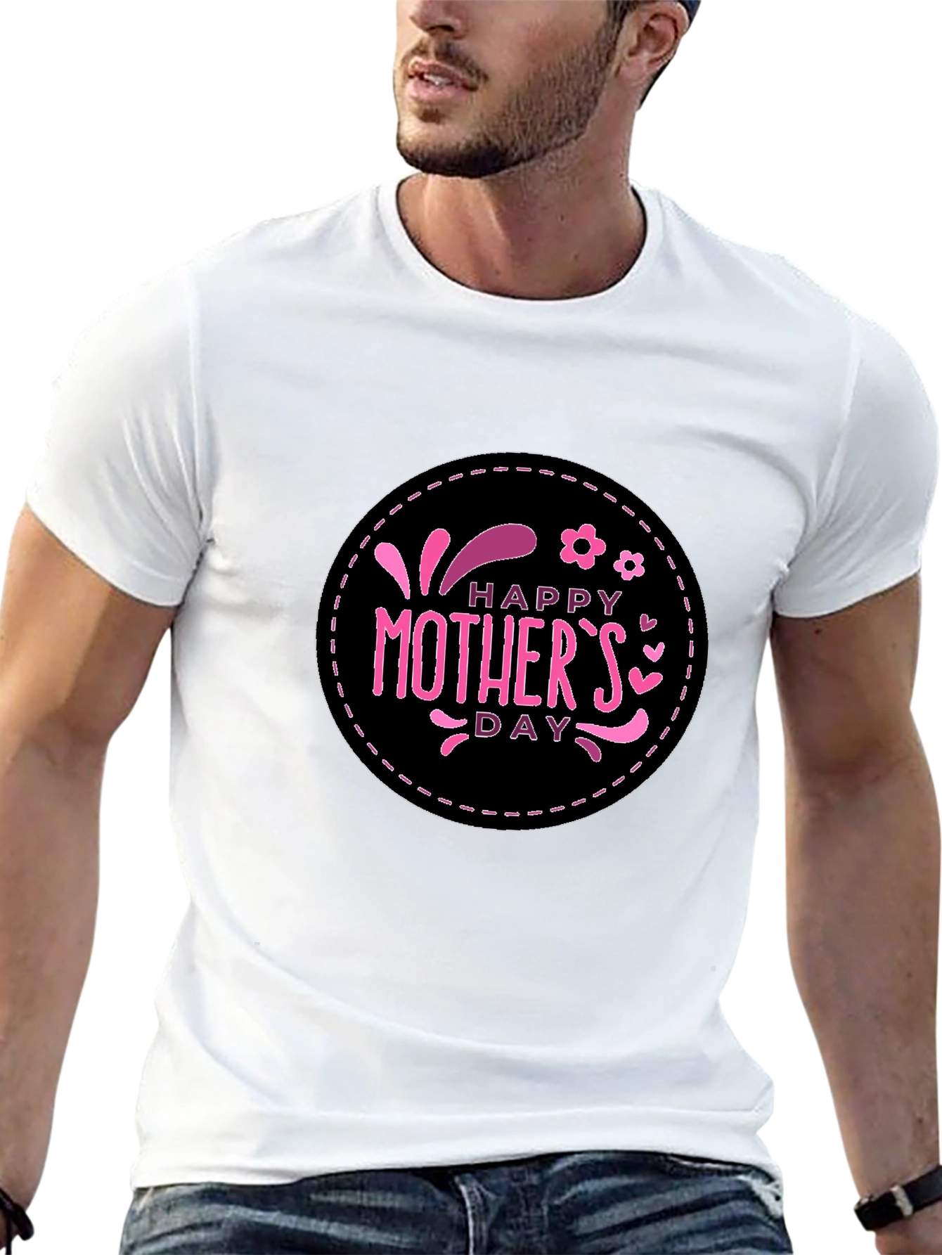 Happy Mothers Day T-Shirt Black