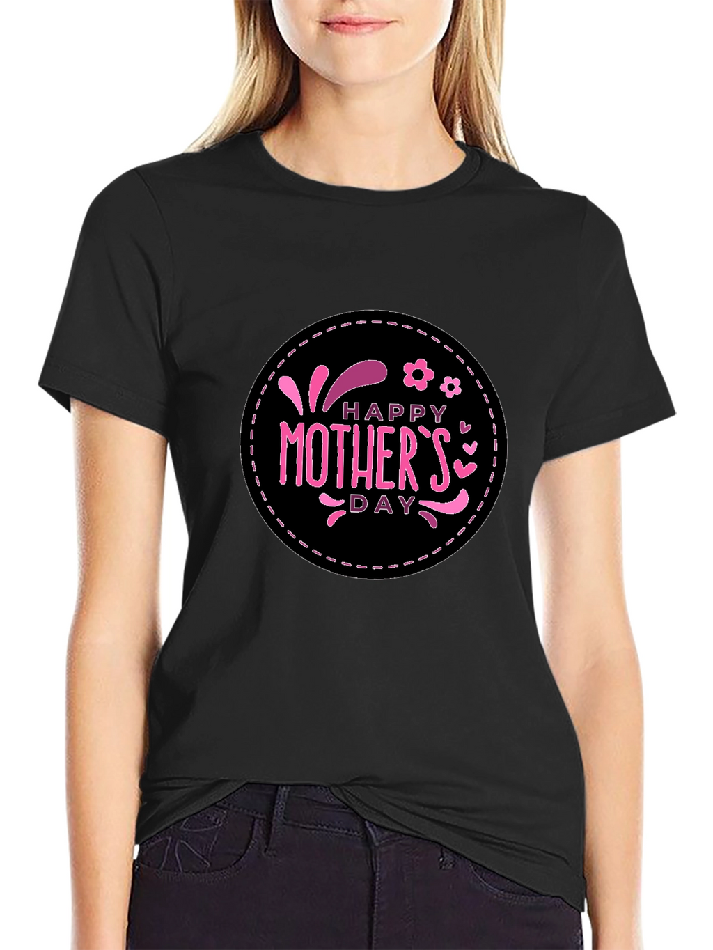 Happy Mothers Day T-Shirt Black