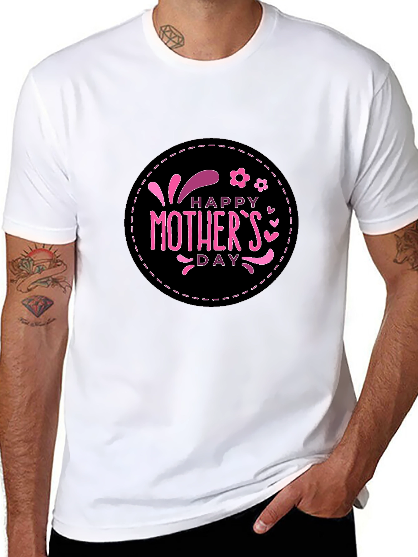 Happy Mothers Day T-Shirt Black