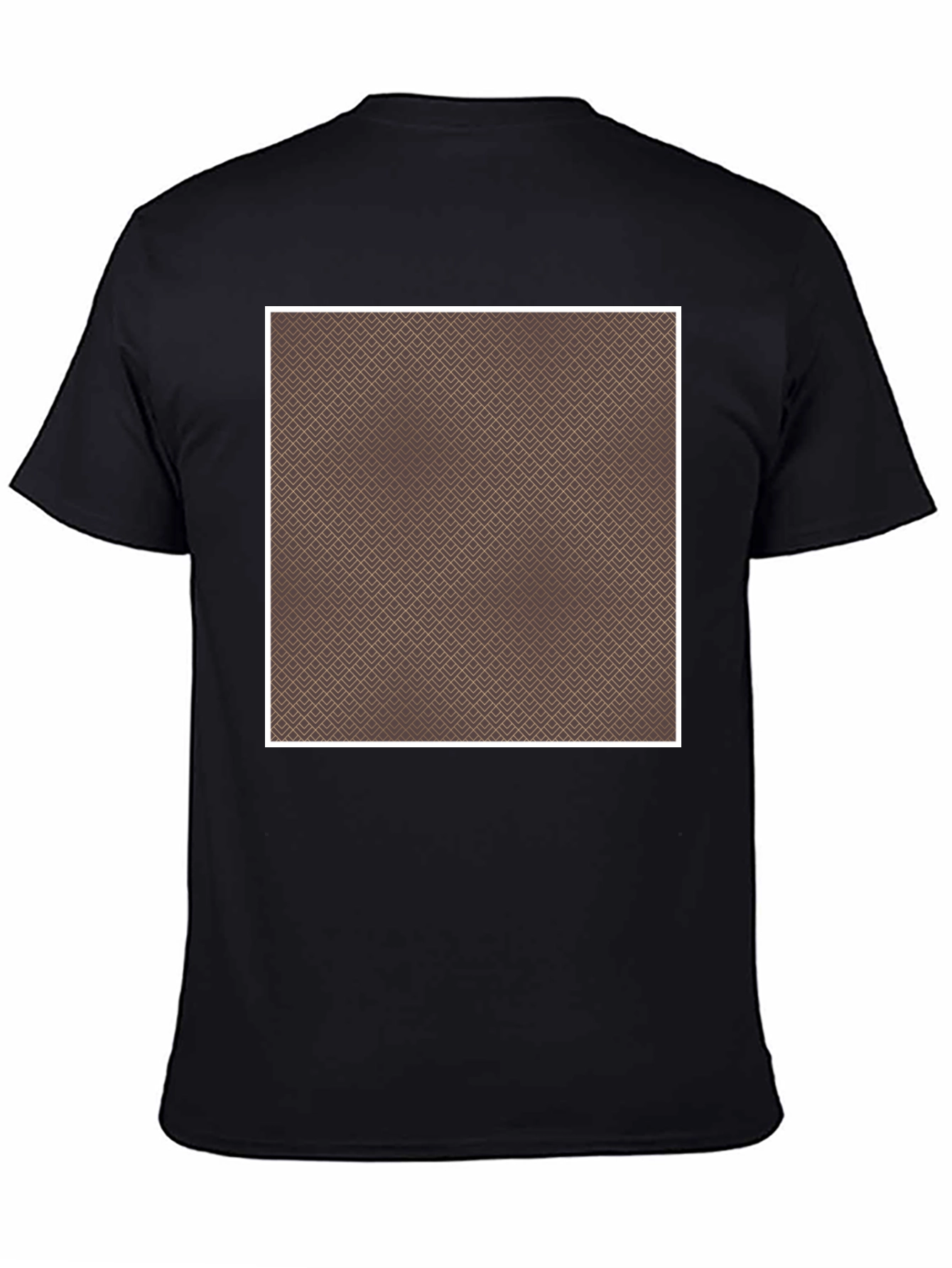 Geometric Pattern Black T-Shirt