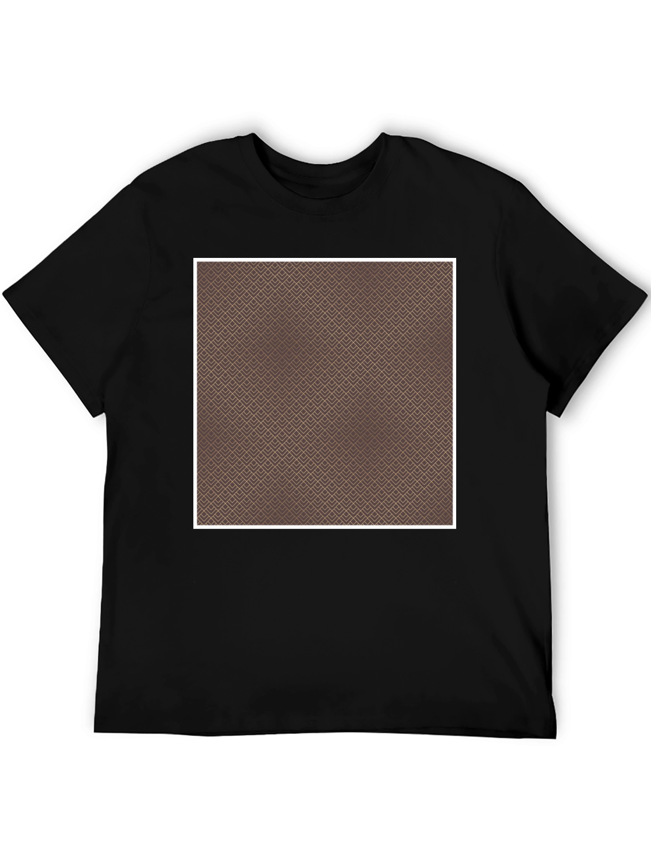 Geometric Pattern Black T-Shirt