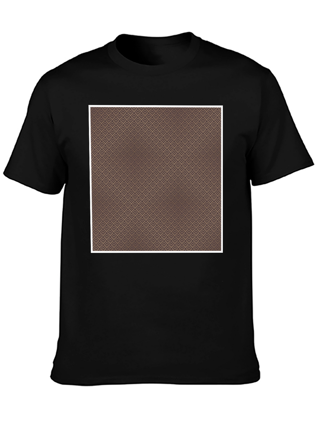 Geometric Pattern Black T-Shirt