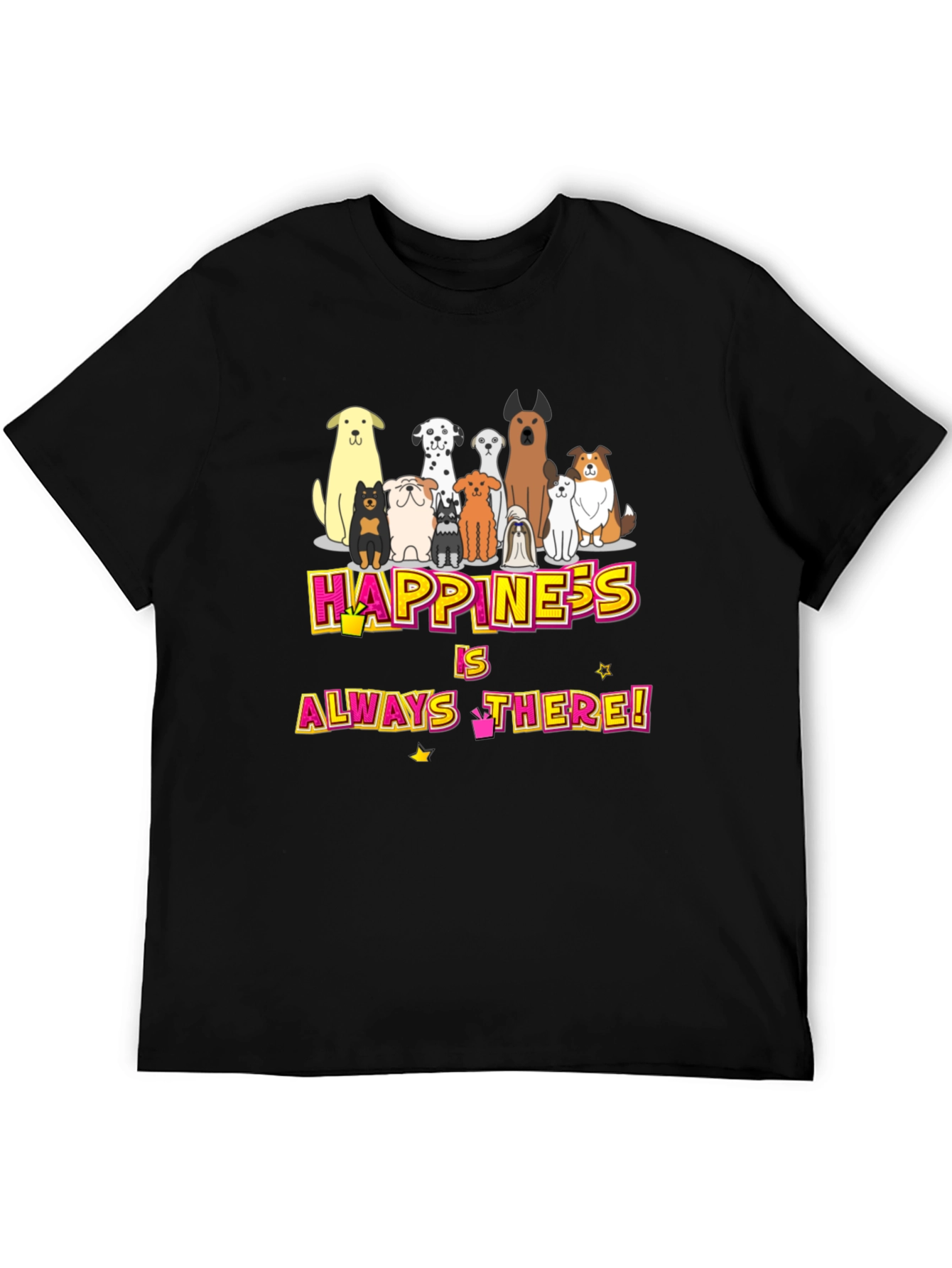 Happiness Dog Breed Graphic T-Shirt
