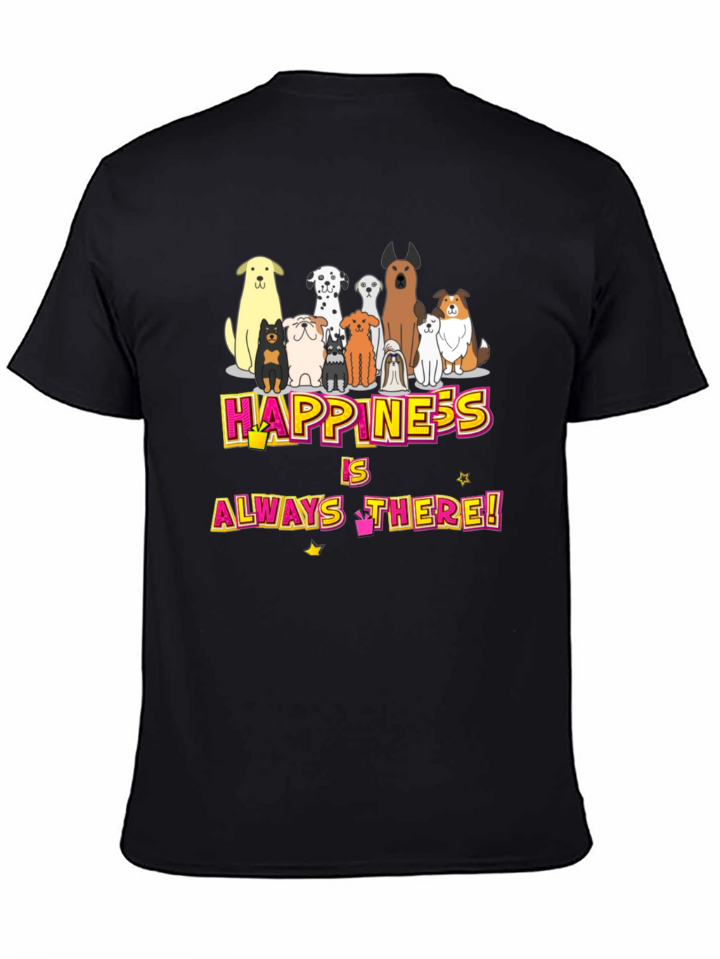 Happiness Dog Breed Graphic T-Shirt