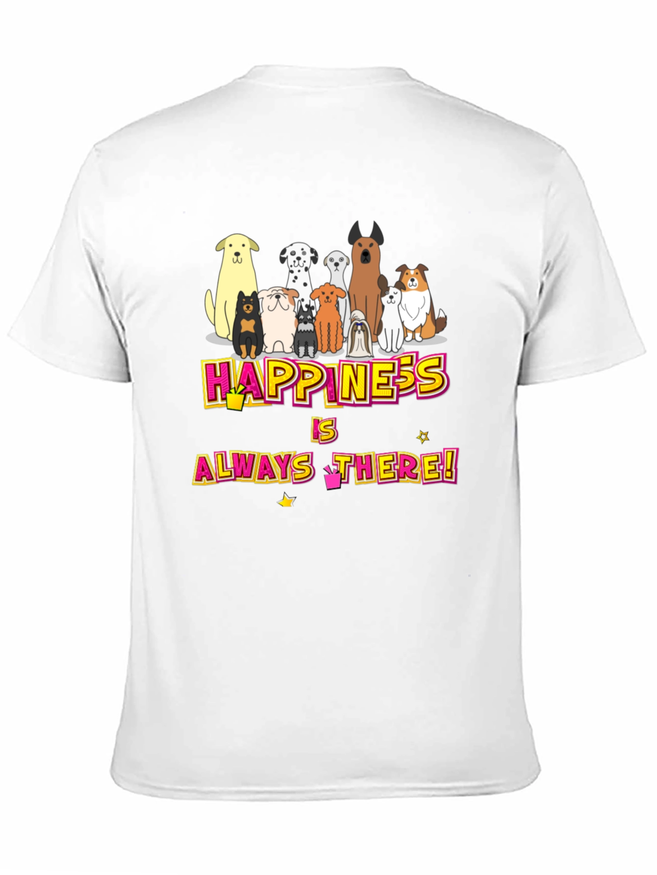 Happiness Dog Breed Graphic T-Shirt