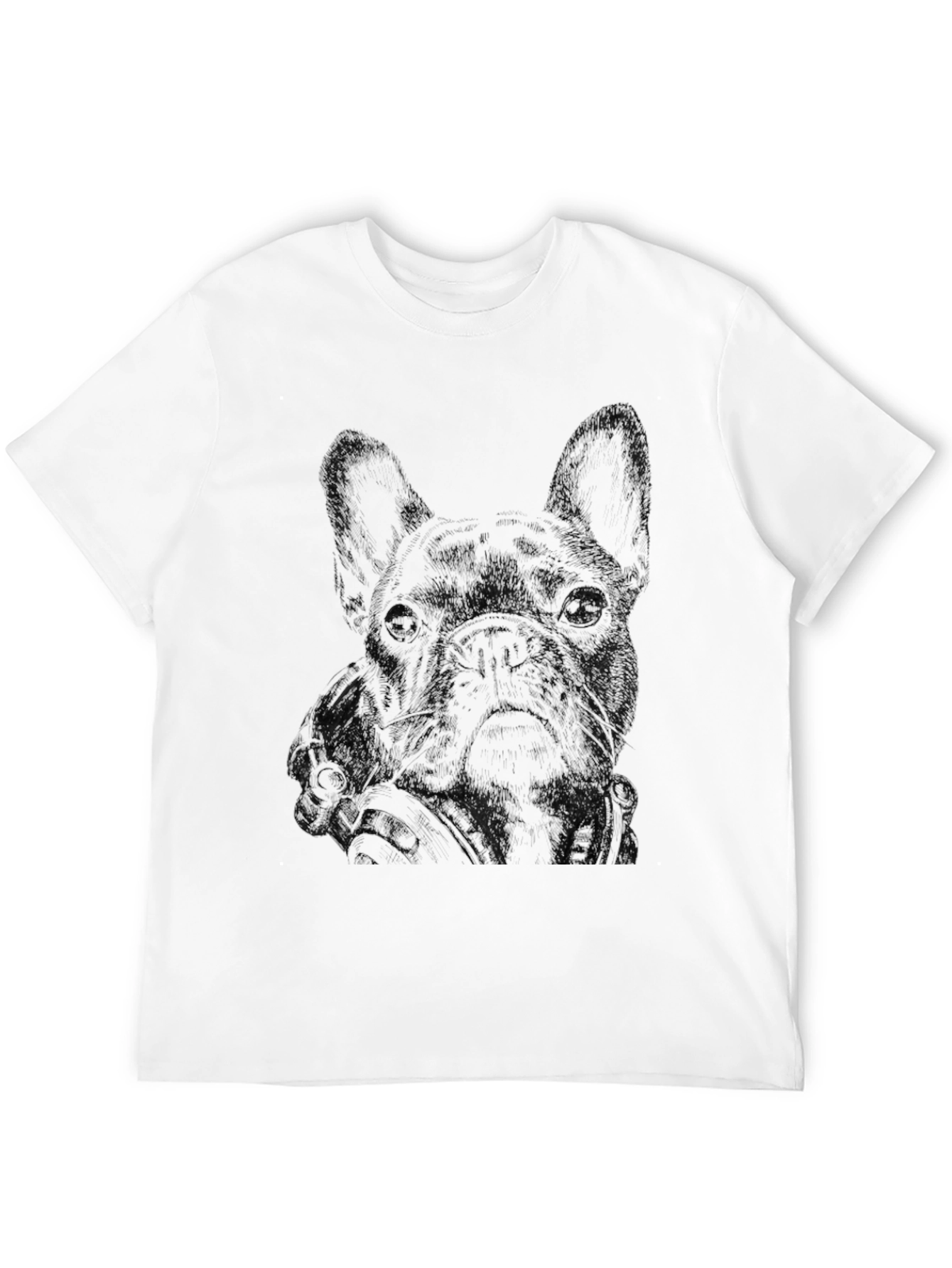 French Bulldog Graphic Print T-Shirt