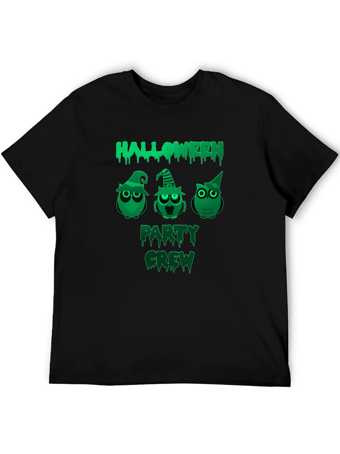 Halloween Party Crew Owl T-Shirt - Spooky Fun!