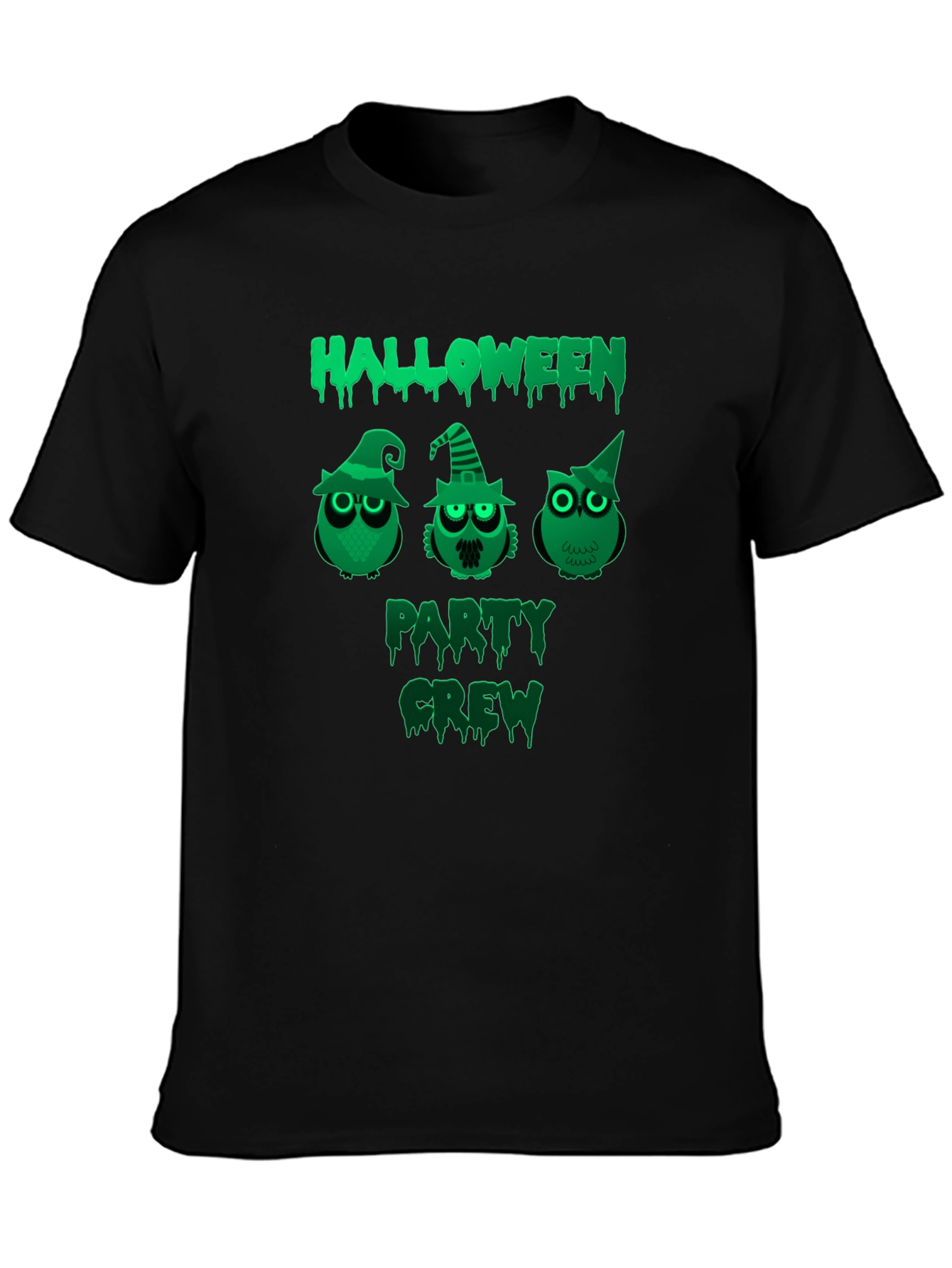 Halloween Party Crew Owl T-Shirt - Spooky Fun!