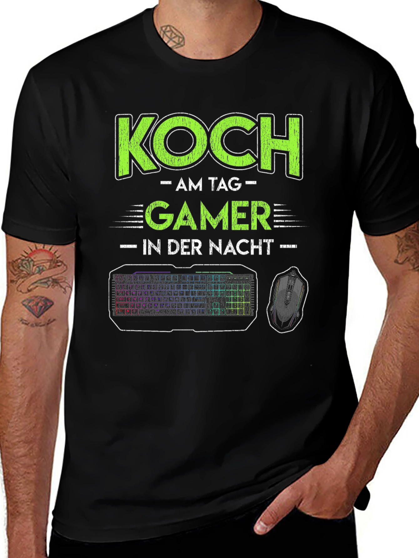 Koch Gamer T-Shirt - Day Chef Night Gamer