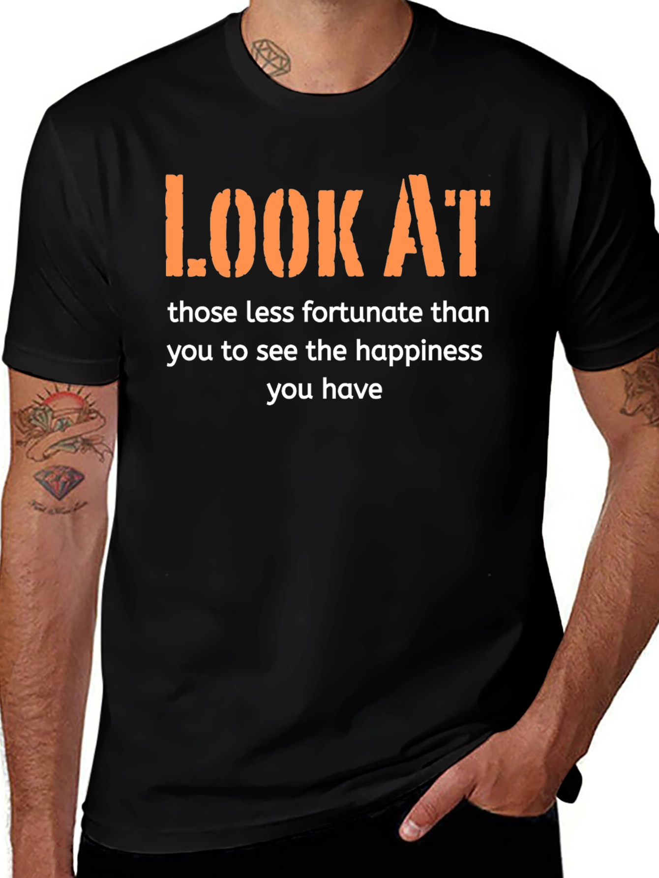 Inspirational Graphic Tee - Look At T-Shirt