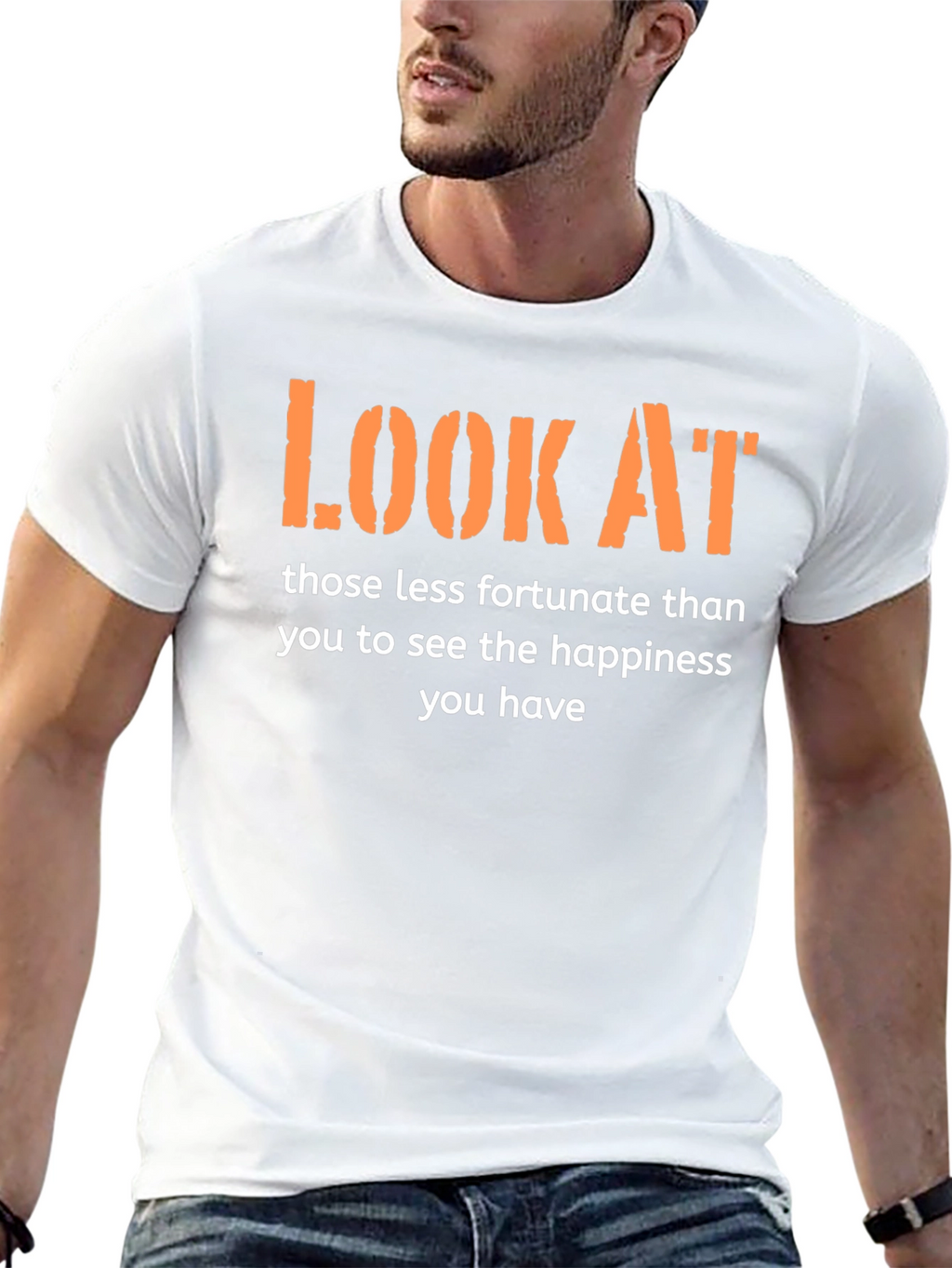 Inspirational Graphic Tee - Look At T-Shirt
