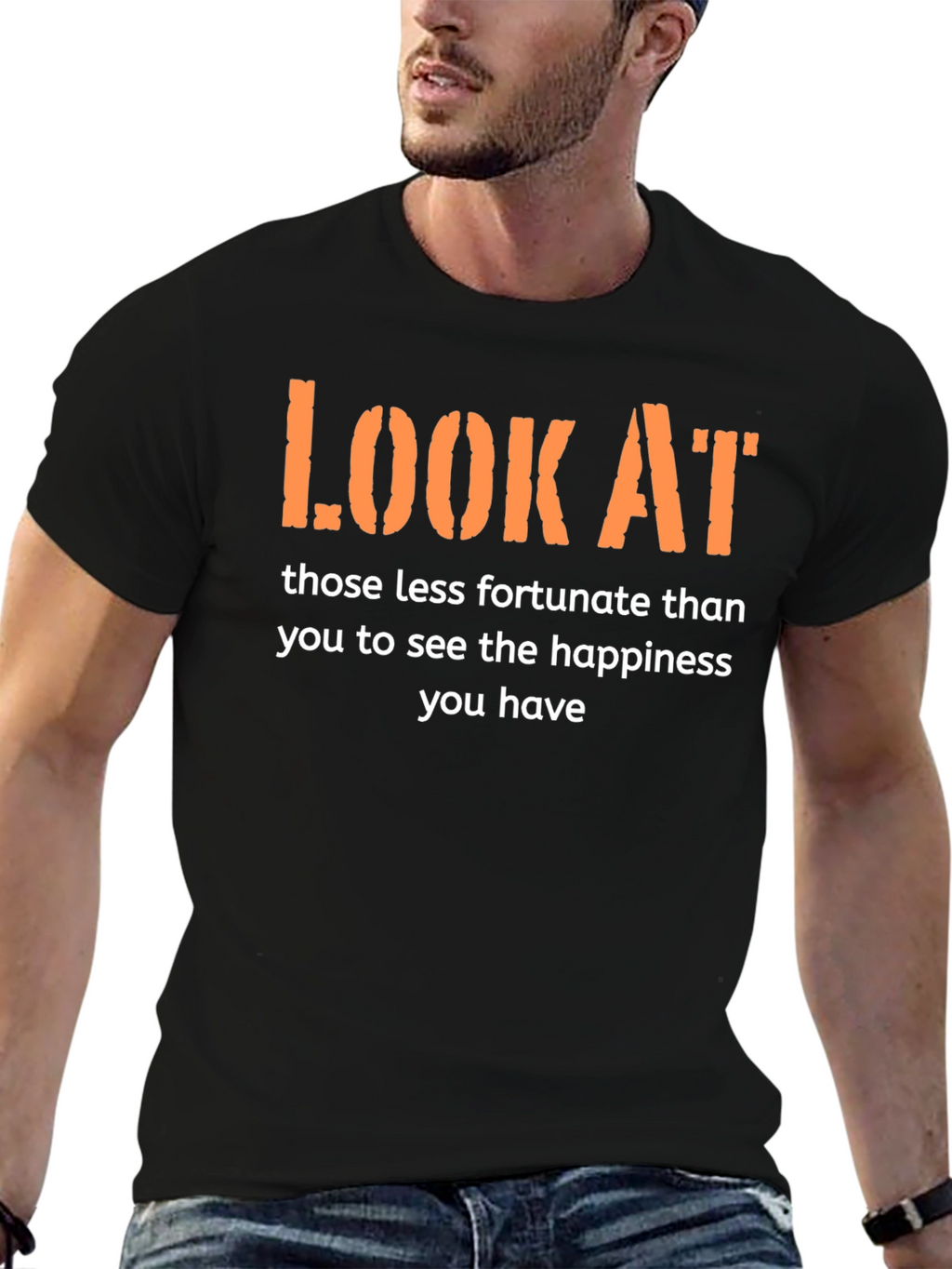 Inspirational Graphic Tee - Look At T-Shirt
