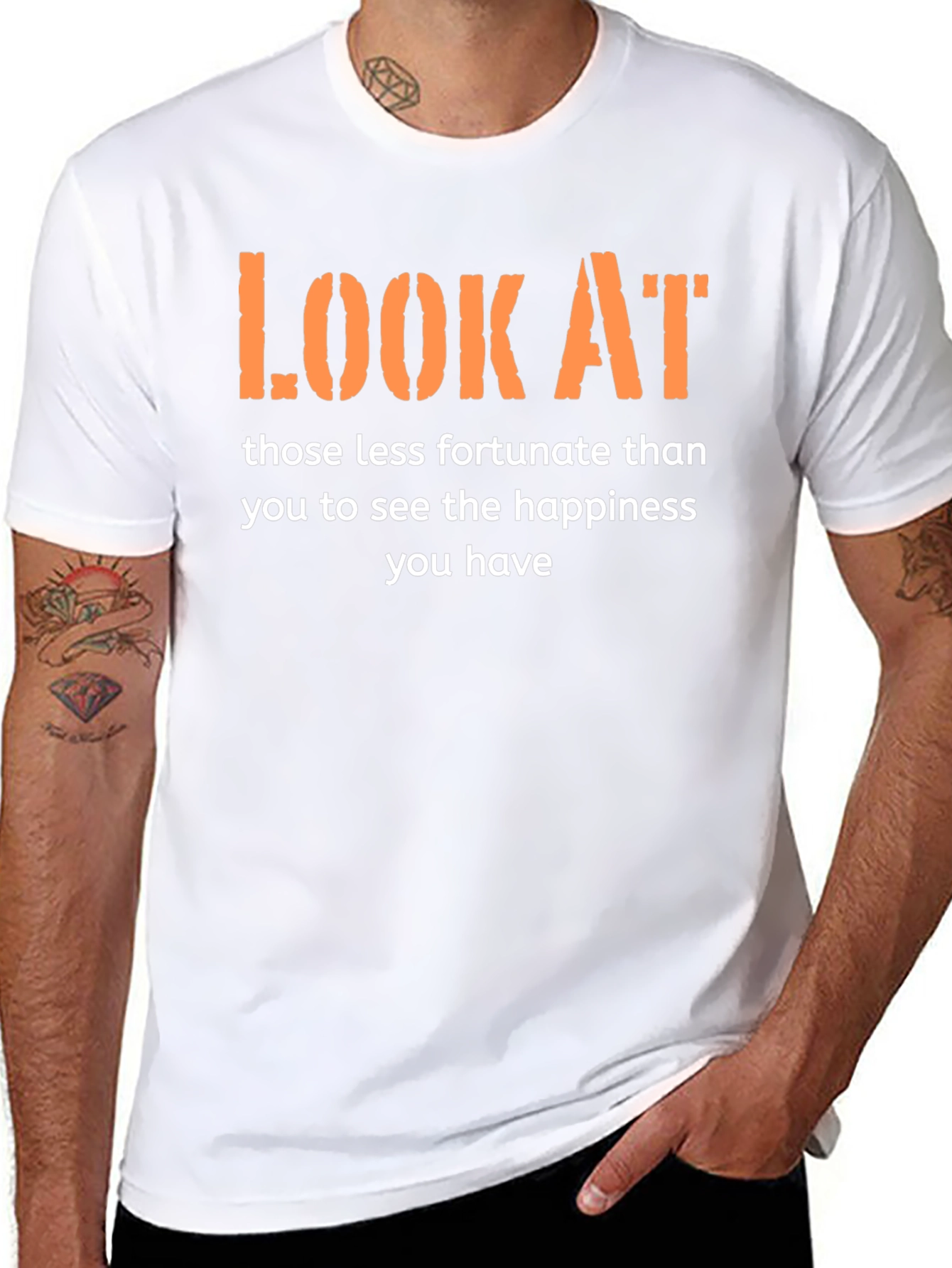 Inspirational Graphic Tee - Look At T-Shirt