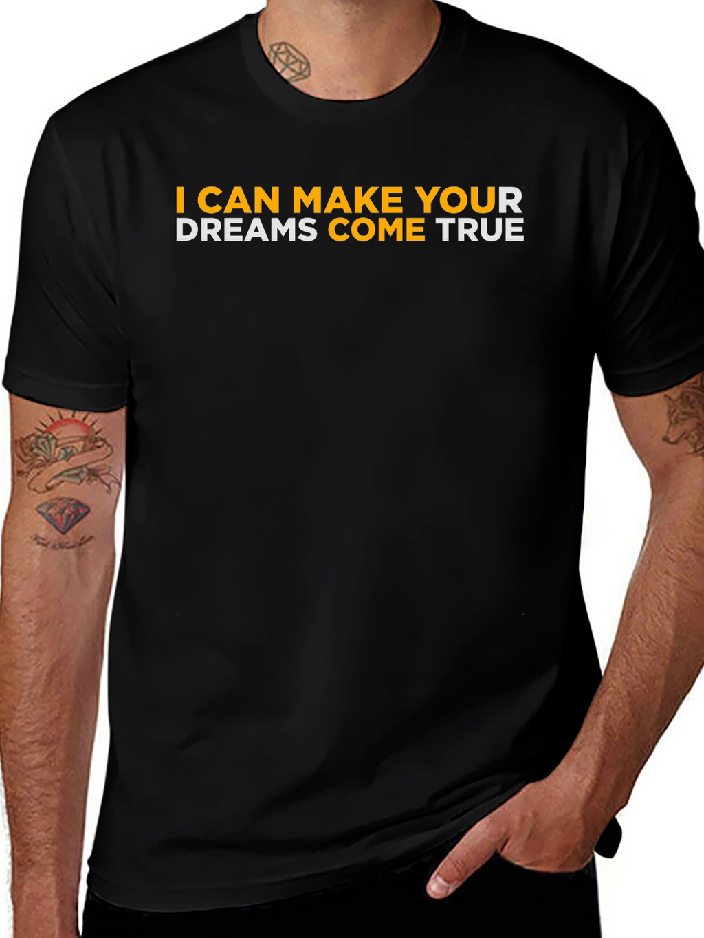 Dreams Come True Graphic Tee - Black
