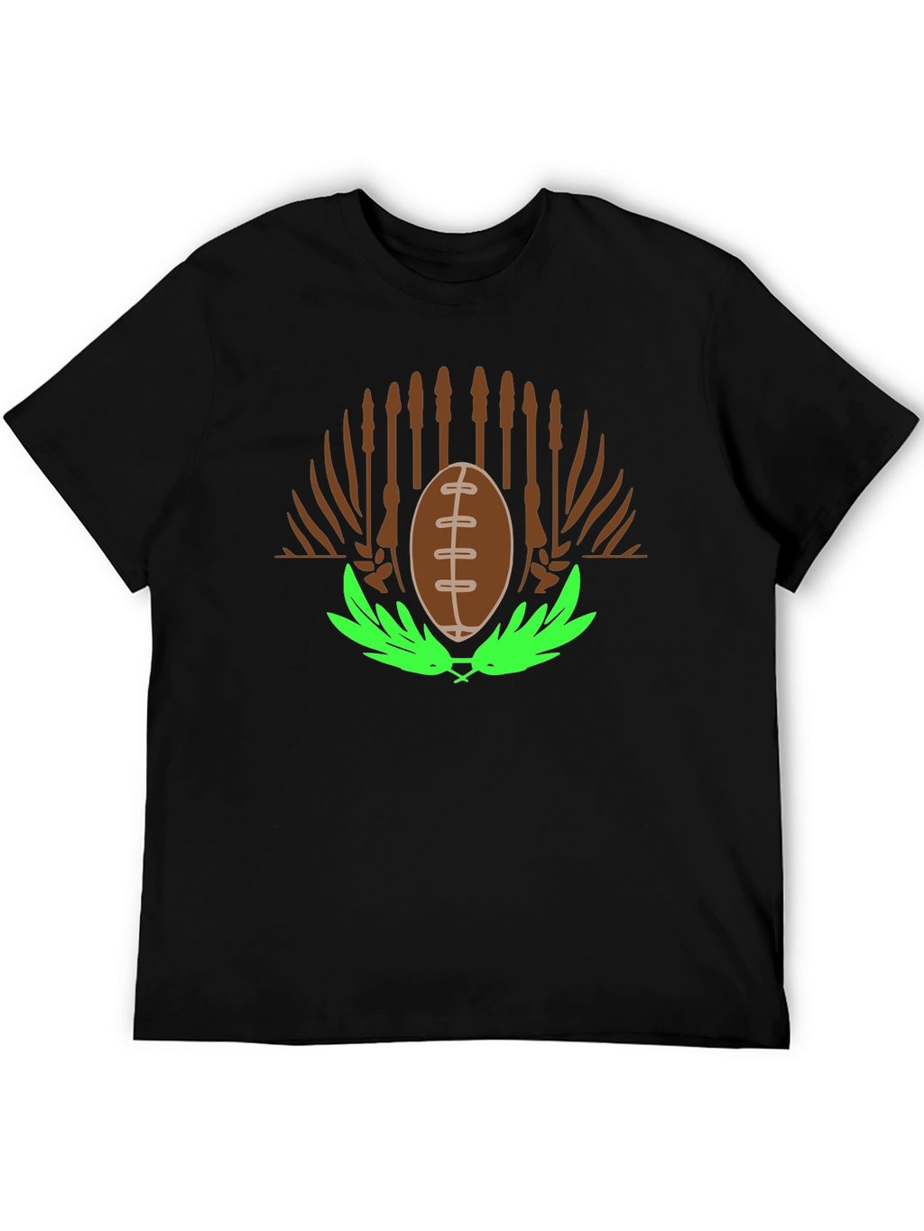 Football & Cattails Graphic Tee