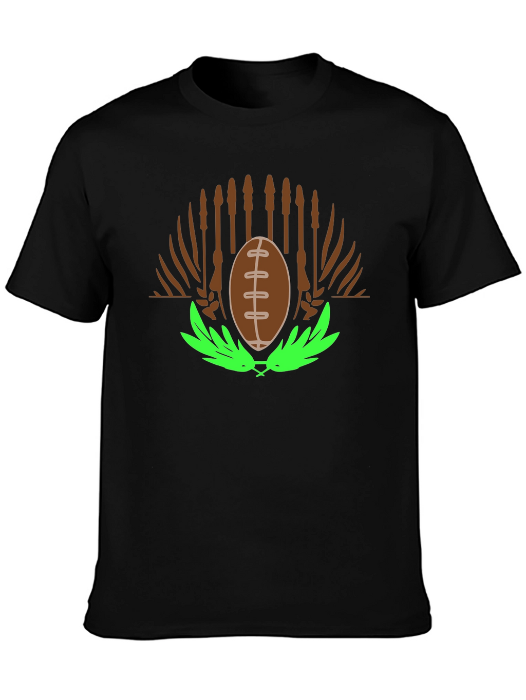 Football & Cattails Graphic Tee