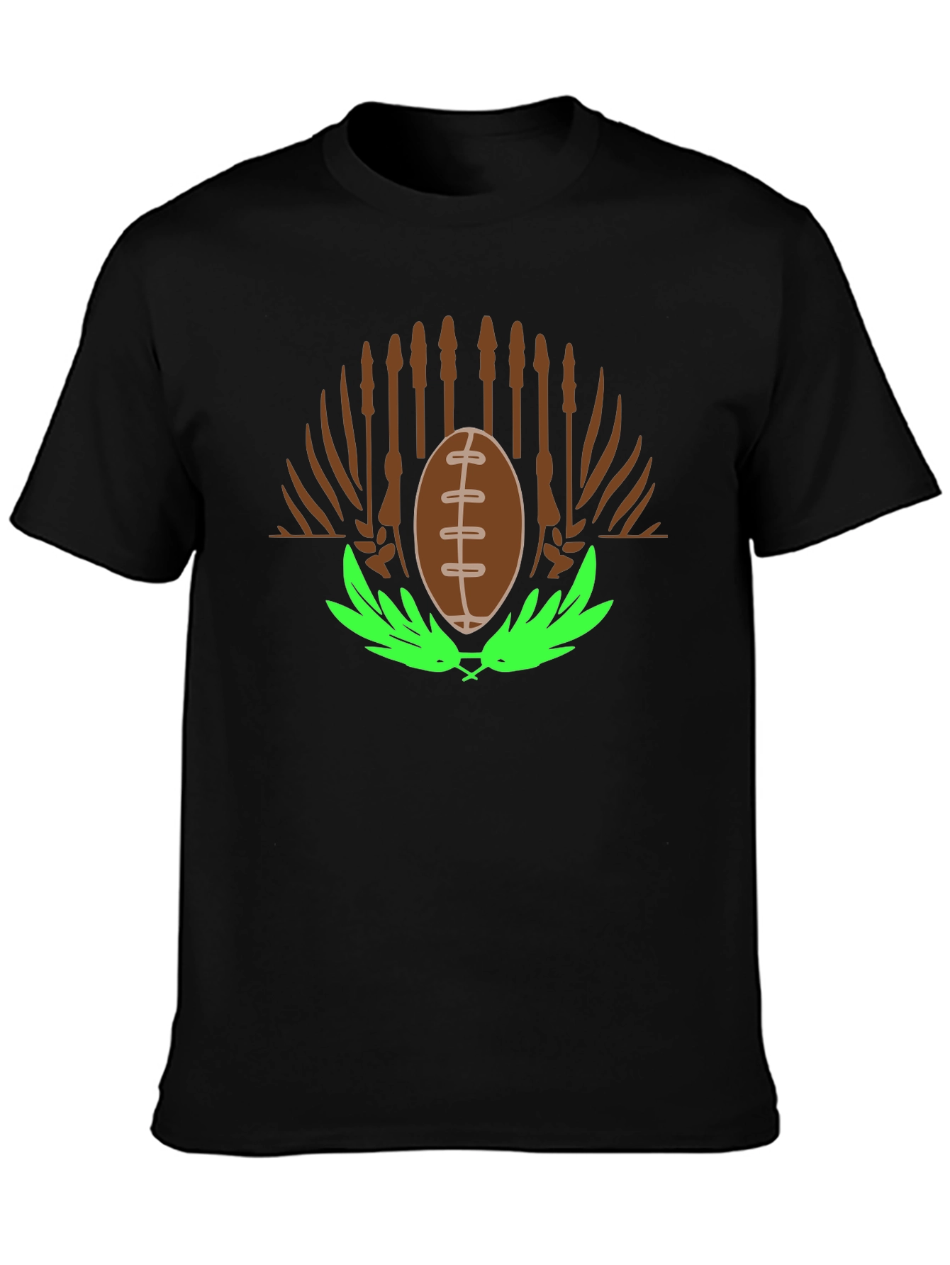 Football & Cattails Graphic Tee