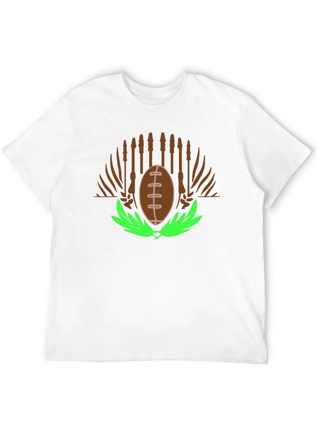 Football & Cattails Graphic Tee