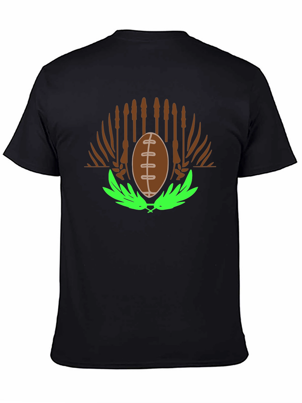 Football & Cattails Graphic Tee