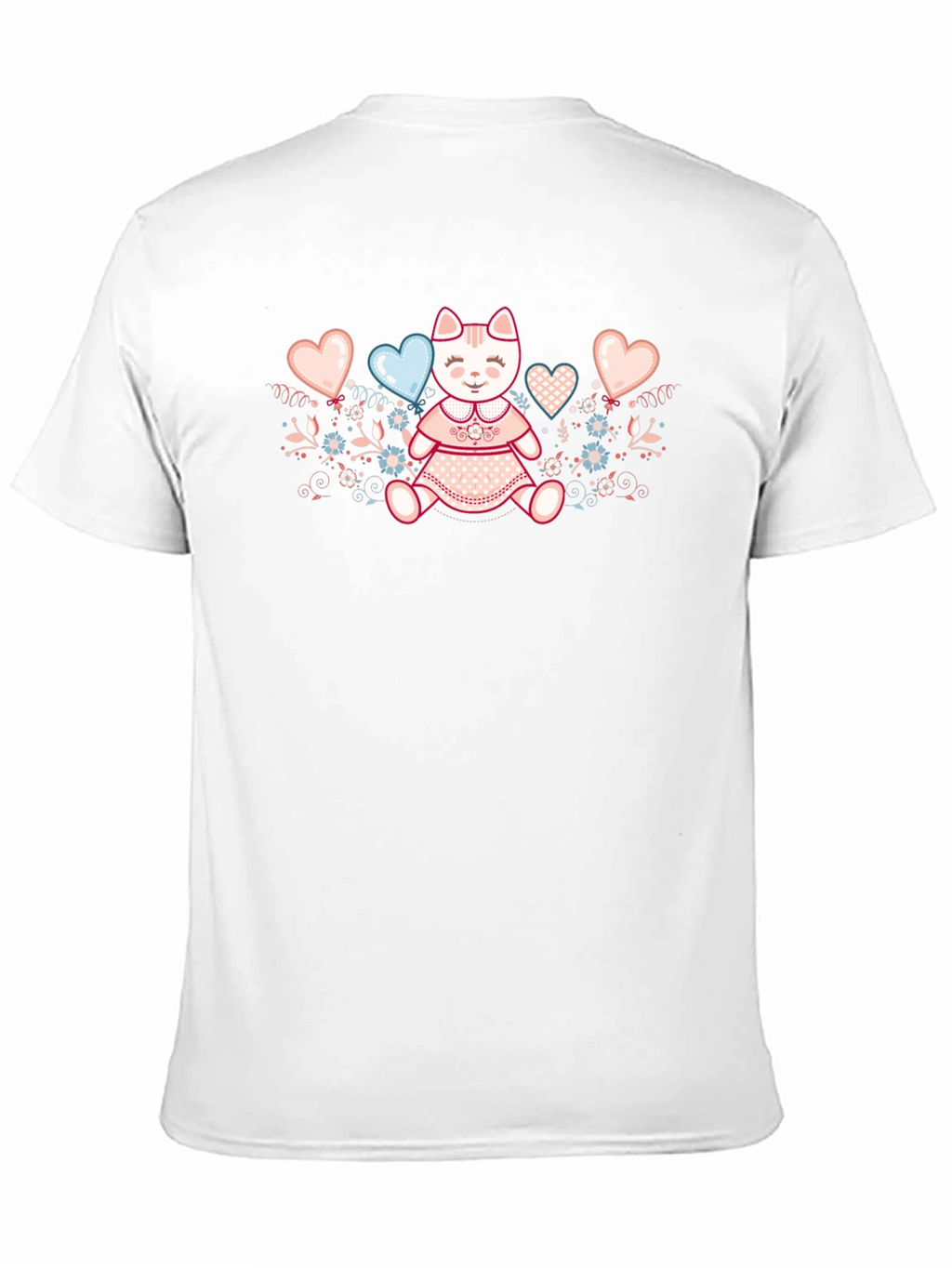 Cute Kitty Hearts Graphic Tee