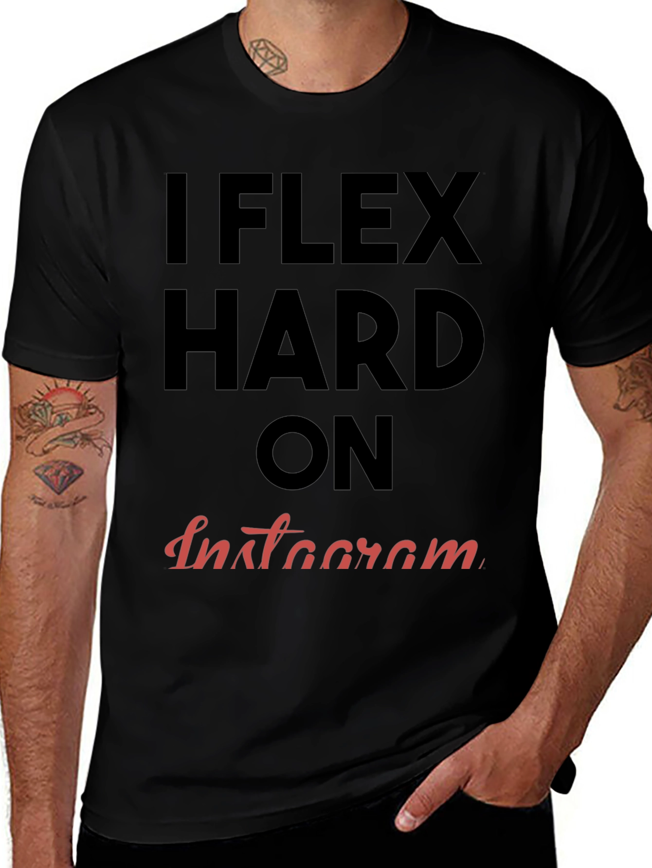 I FLEX HARD ON INSTAGRAM T-Shirt