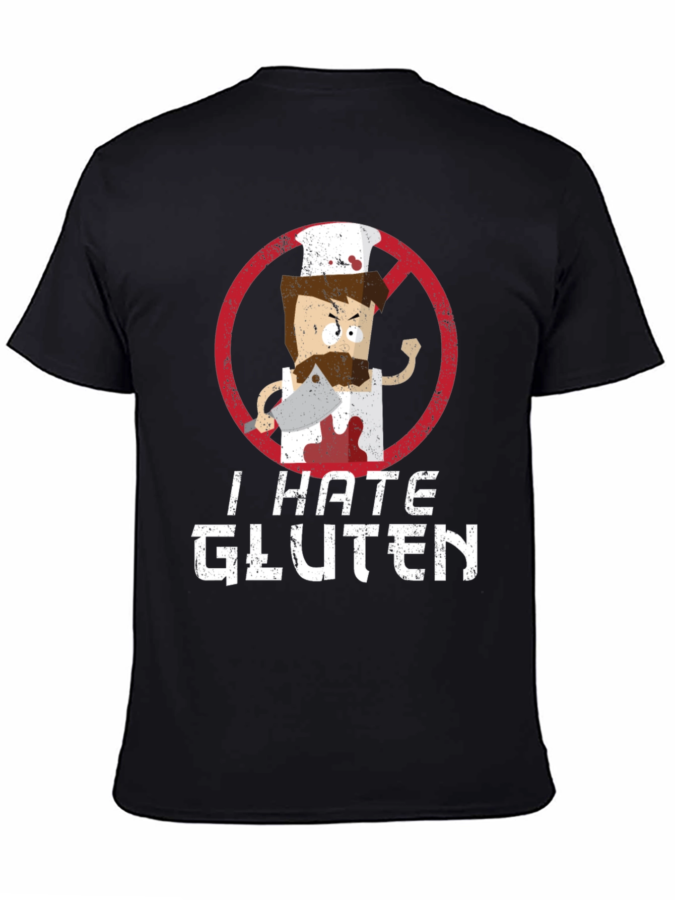 I Hate Gluten T-Shirt - Chef Graphic Tee