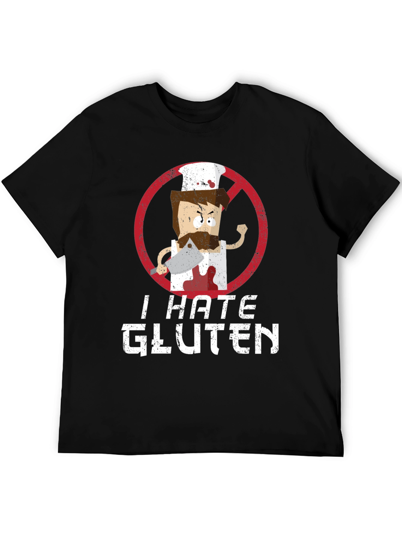 I Hate Gluten T-Shirt - Chef Graphic Tee