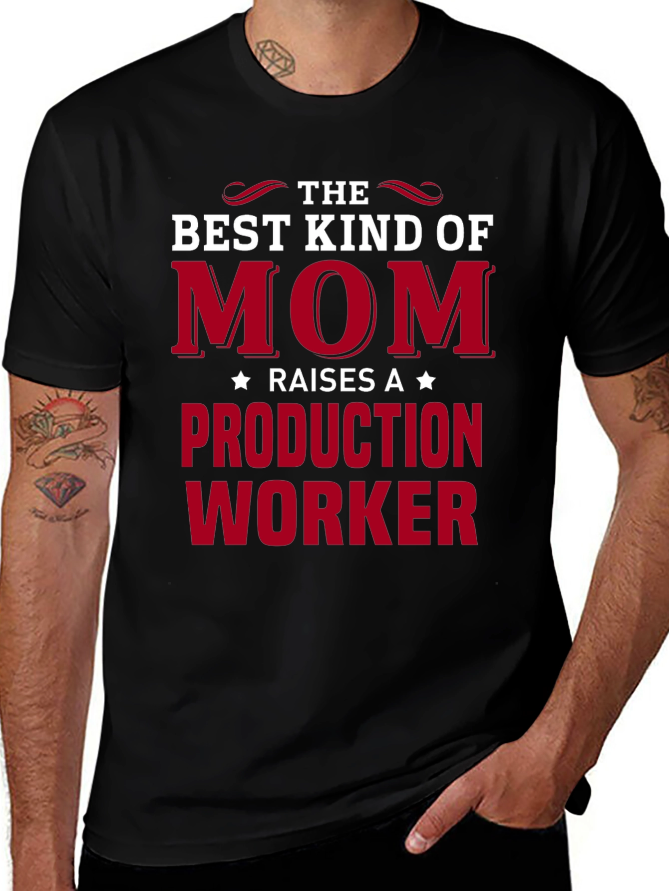 Best Kind of Mom Production Worker T-Shirt