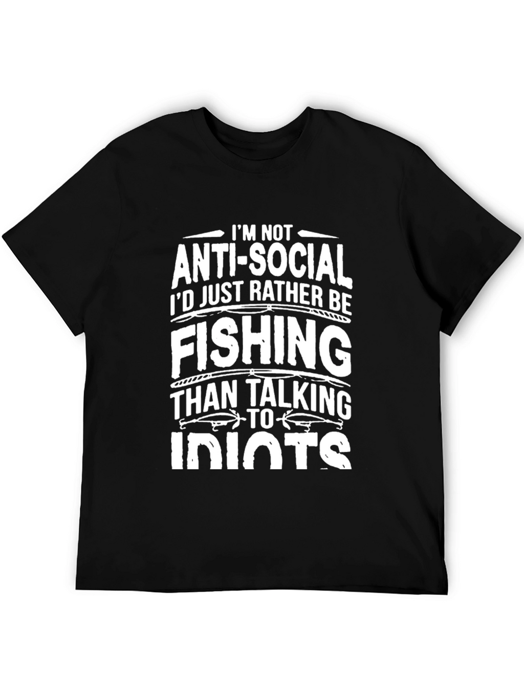 Funny Fishing T-Shirt - Anti-Social Angler Tee