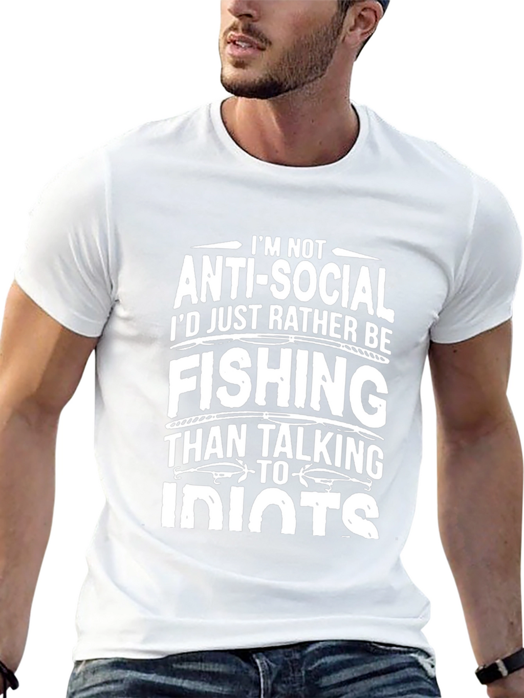 Funny Fishing T-Shirt - Anti-Social Angler Tee