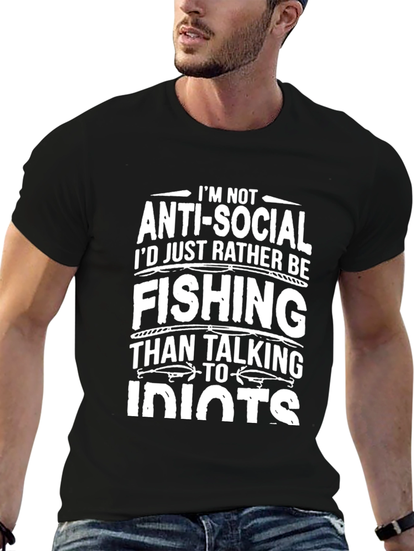 Funny Fishing T-Shirt - Anti-Social Angler Tee