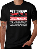 Carpenters Humor Black T-Shirt
