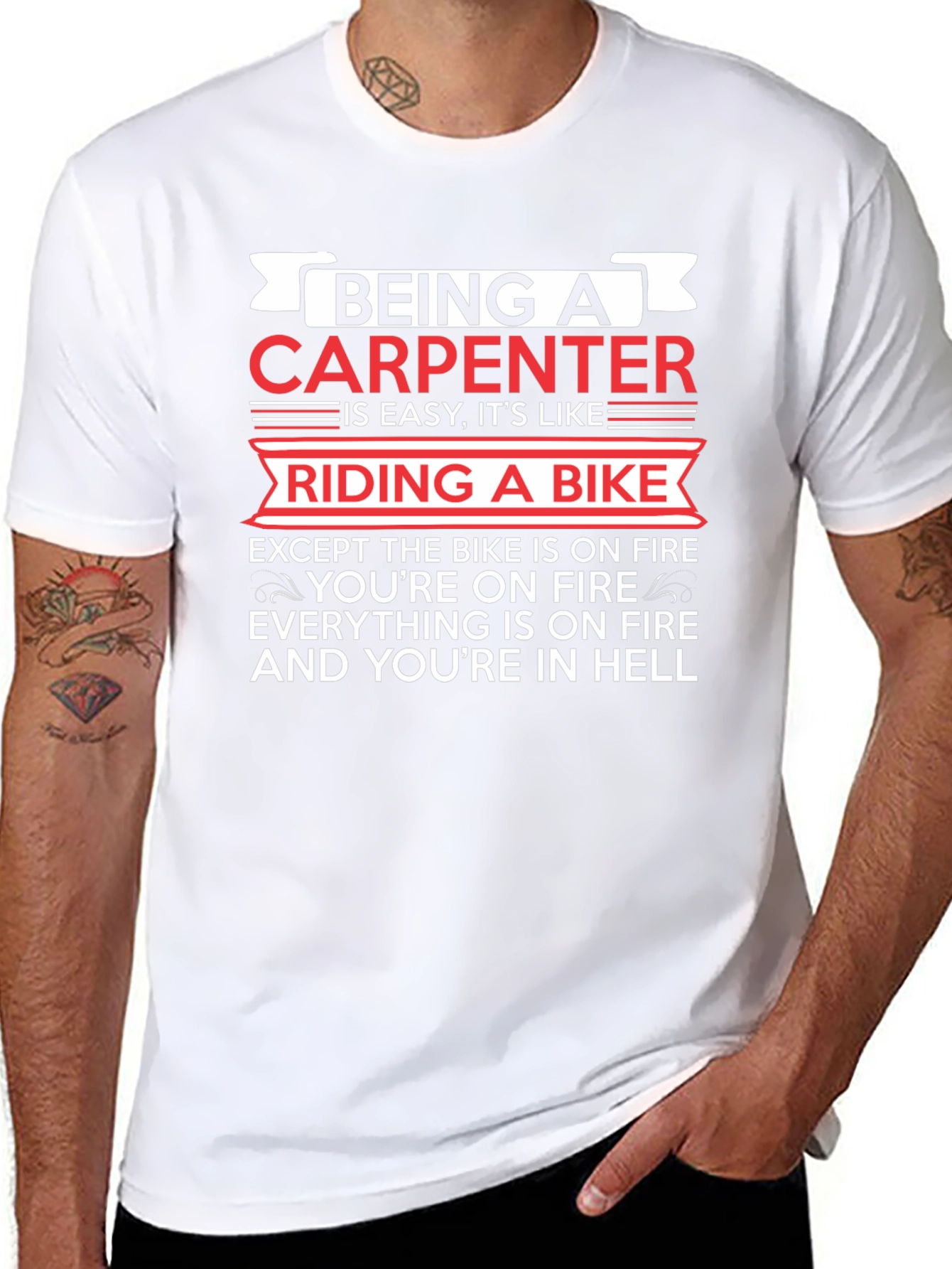 Carpenters Humor Black T-Shirt